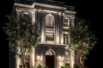 do exterior lighting design, facade or landscape lighting