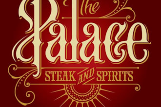 design a majestic and luxurious palace logo for your brand