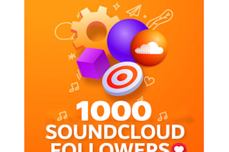 buy you 1000 real soundcloud followers