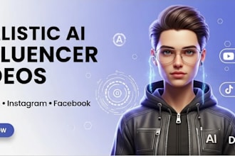 create realistic ai influencers video for youtube instagram facebook and tiktok