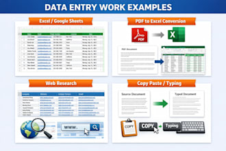 be your trusted data entry expert for excel and pdf work