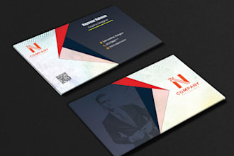 create custom business card design with qr code