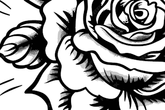 create american traditional tattoo style design