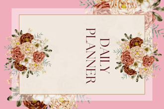 design a printable daily planner for students and professionals