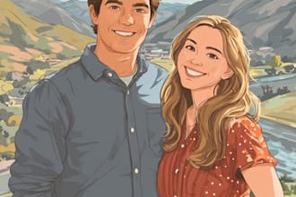 paint custom couple portrait