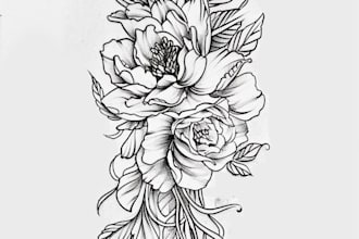 create cyber sigilism tribal design for tattoo or clothing