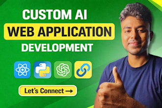 do ai web app development and ai website development for you