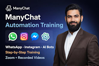 teach manychat automation for ig, telegram, ai chatbots