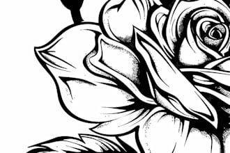 create custom minimalist fine line or geometric tattoo art