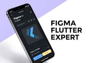 convert your figma, xd design into flutter app