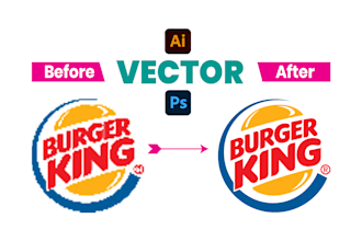do manual vector tracing and recreate image to vector file