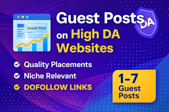 publish high da guest posts on real traffic websites