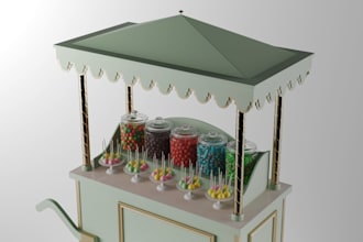 create 3d modeling and rendering for food and any products