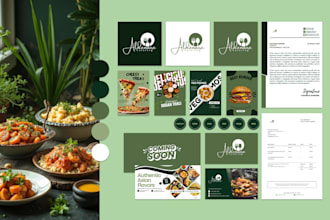 design modern logo and brand identity design or branding kit