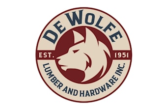 design awesome wolf logo