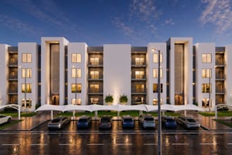 create professional 3d architectural modeling and rendering