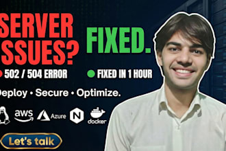 deploy, secure, or fix your web app on AWS, azure, or vps linux