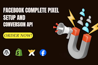 do complete facebook pixel setup and conversion API integration