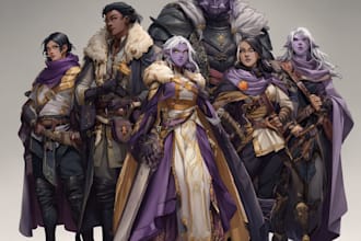 do a dnd character or dnd party art