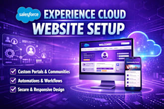 setup and customize salesforce experience cloud website professionally