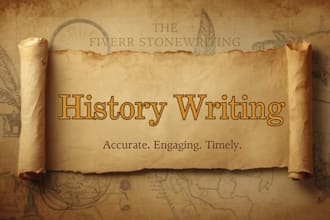 research and write on any topic in history