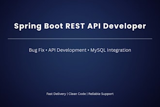 fix spring boot bugs and rest API errors