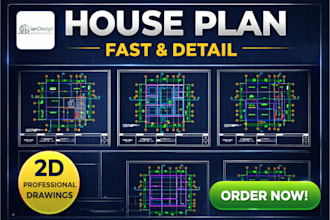 house plan design, fast and detail
