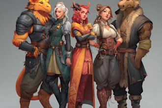 draw your dnd party
