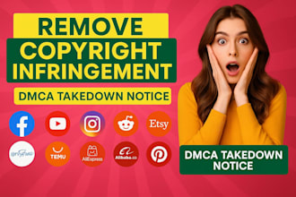 takedown harassing and defaming content from social media