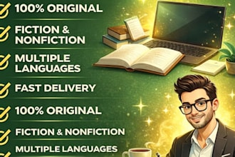 ghostwrite fiction, nonfiction books as an ebook writer, ghostwriter