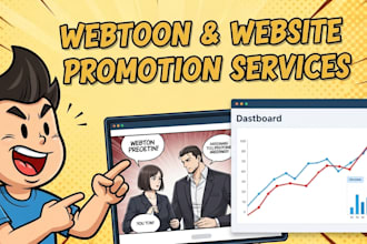 promote your webtoon, comic, or website to grow your audience
