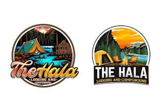 design excellent campground logo