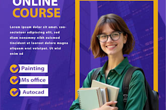 design a professional custom poster