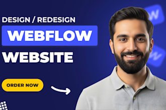 design or redesign a responsive webflow website as a webflow expert