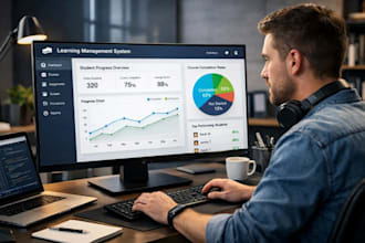 build an lms course website for online learning