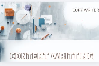 copywriter and content writer with a strong command of english