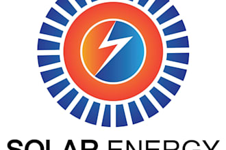 design a logo for solar energy and solar panels