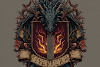 draw an fantasy rpg logo dnd image for you