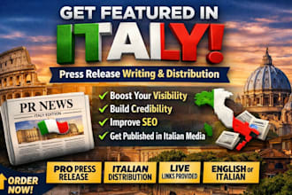 write and publish italy press release italy press release article distribution