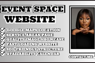 event space website, venue website design, banquet hall website, party hall