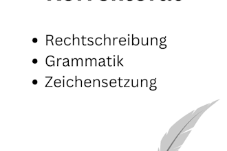 korrektorat für dein manuskript