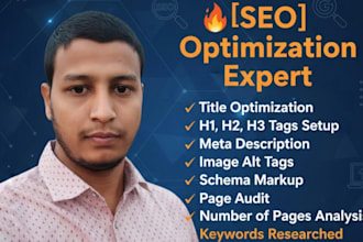 do complete on page SEO optimization for your website