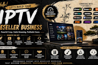 setup reseller panel strong8k, trex,b1g, extra,cobra ott, mega, lionott, dream4k