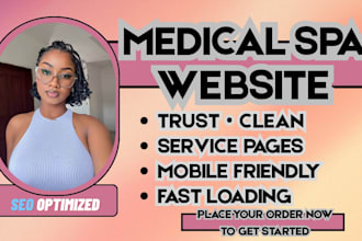 medical spa website, wellness center site, cosmetic clinic website, beauty spa