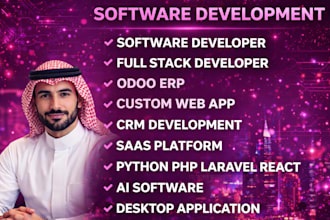 develop a custom ai software, ai website frontend and backend, ai mobile apps