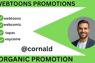 promote your webtoons, comic, webcomic, tapas manga promotions to real reader