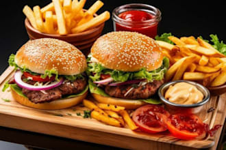 teach you how to cook fries and burger