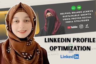 do linkedin profile optimization service and business page for outreach