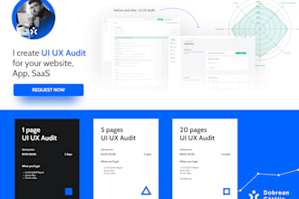 create UI UX audit and recommendations