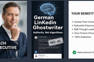 be your german linkedin ghostwriter for executive personal branding